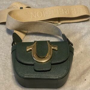 true religion mini green bag